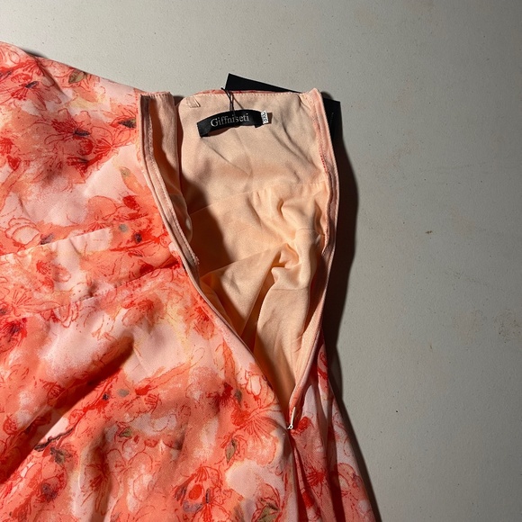 Giffniseti Floral Maxi Dress. Orange and Red tones. 3XL NEW WITH TAGS - Picture 7 of 12